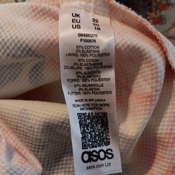 ASOS Curve Floral Pique Sheath Dress - Picture 11 of 14